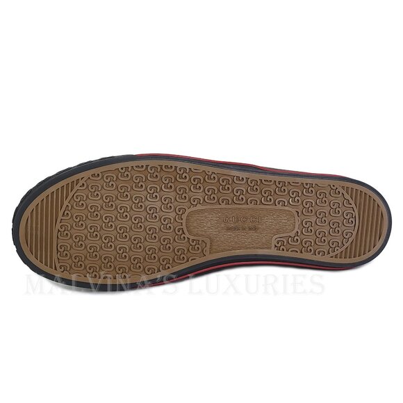 GUCCI MENS SNEAKERS OFF THE GRID TENNIS 1977 LOGO WEB ECONYL SHOES sz 12 12.5 US - Picture 13 of 15